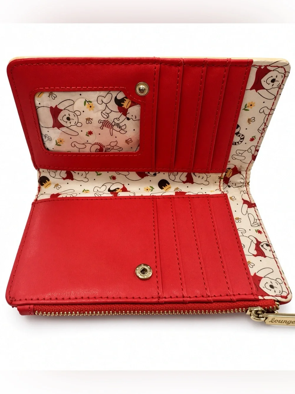 Loungefly Winnie The Pooh Gingham Zip Wallet
